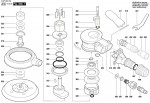 Bosch 0 607 350 200 DEX 150-2,5 Random orbital sander Spare Parts
